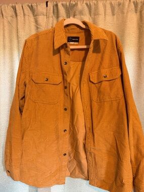 Original Use Men's Golden Mustard Corduroy Shacket